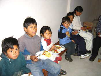 Almuerzo en comunidad