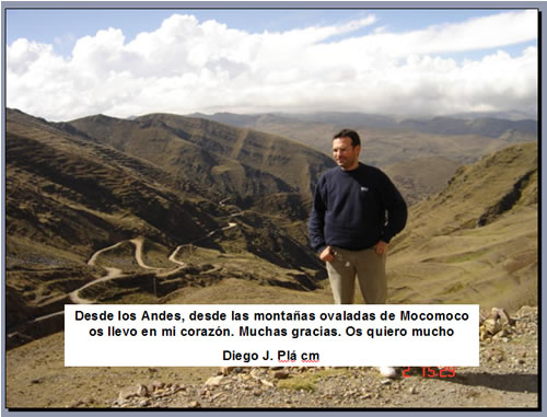 Diego en las montañas de Mocomoco.