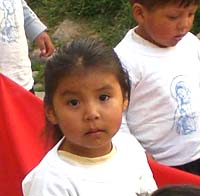 La niña Esperanza Quispe